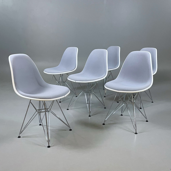 6st Stolar Vitra Plastic Chair DSR Upholstered