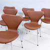 Arne Jacobsen - 6 st Sjuan 3107 - FRITZ HANSEN