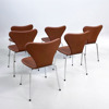 Arne Jacobsen - 6 st Sjuan 3107 - FRITZ HANSEN