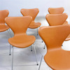 Arne Jacobsen - 6 st Sjuan 3107 - FRITZ HANSEN