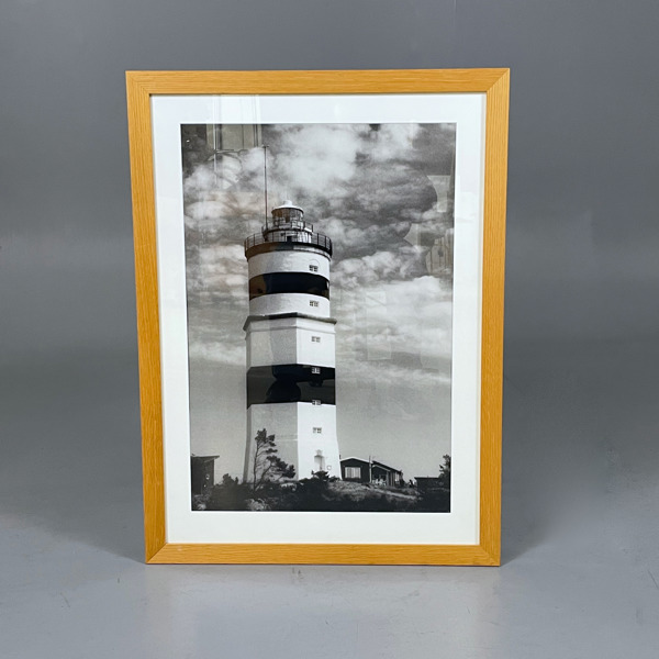 Fotografi i ram, Örskärs fyr, 91x67cm