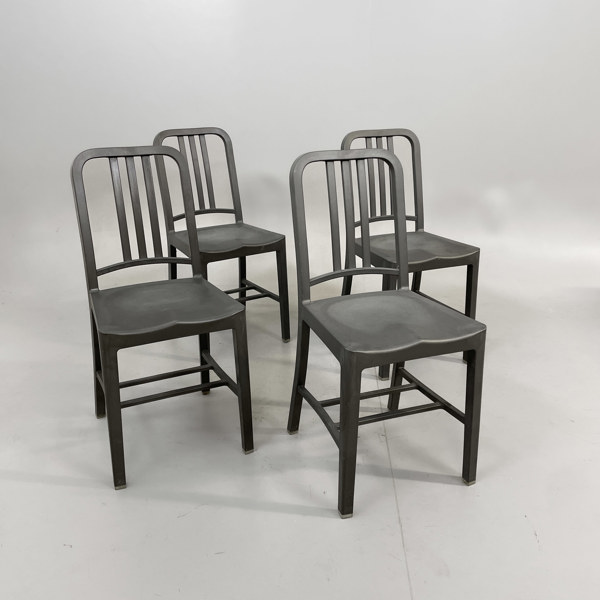 4 st Caféstolar Emeco Navy 111