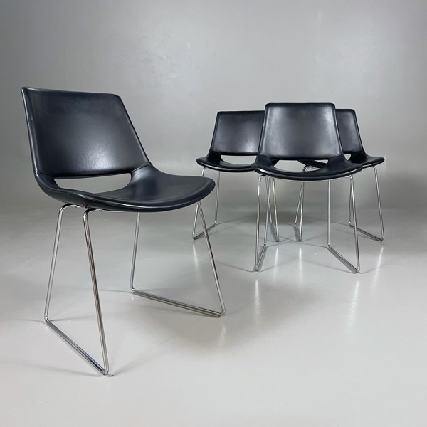 4st Stolar Arper Palm - Läder