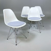 VITRA 4st Stolar Eames Plastic Chair DSR