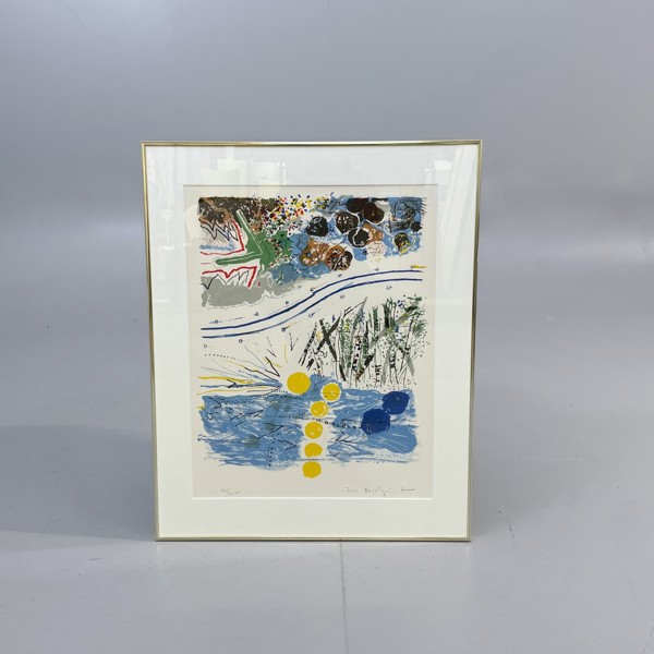 Färglitografi av Jörgen Fogelquist 