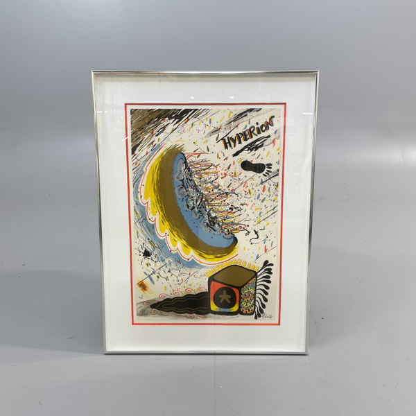 Färglitografi av Guy Roussille