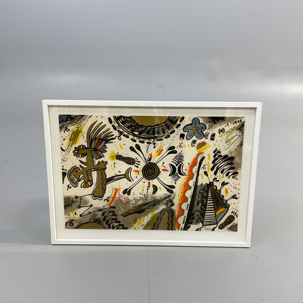 Färglitografi av Guy Roussille