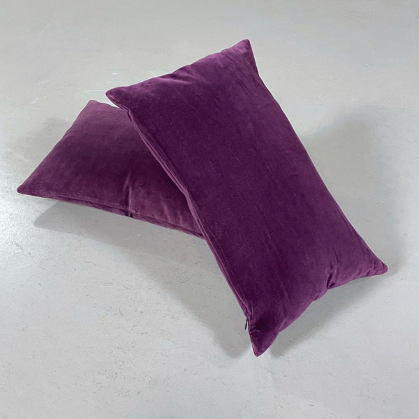 2st Sammetskuddar lila